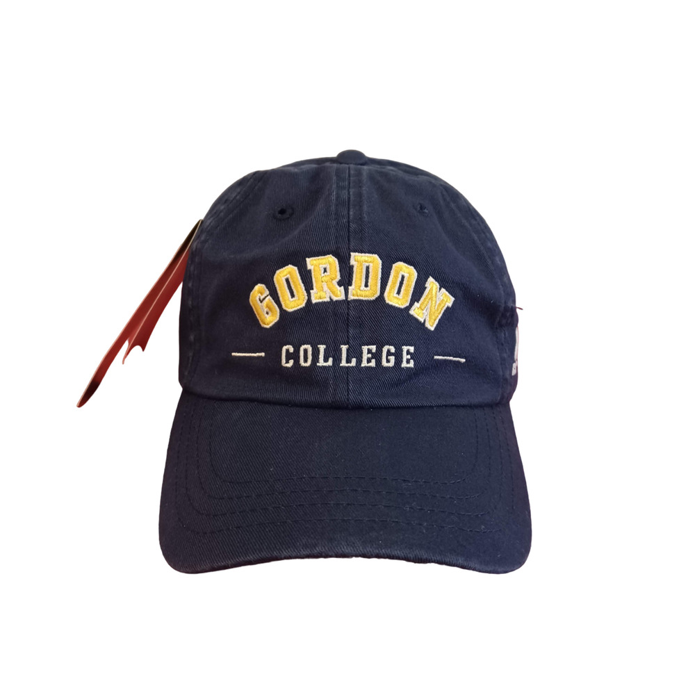 Russell Athletic Navy Gordon College Adjustable Baseball Mens Cap Hat NWT